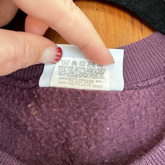 Vintage Lee Nutmeg Noah's Ark Crewneck Sweatshirt 2X Purple - Picture 8 of 10